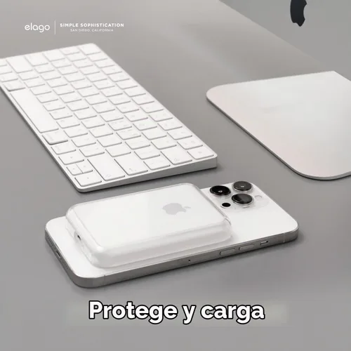 Vista 2 de elago Funda híbrida transparente para batería MagSafe