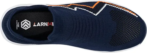 Vista 5 de LARNMERN Zapatos deportivos de punta de acero para mujer, zapatos de trabajo con puntera de seguridad, con amortiguación de aire, zapatos casuales