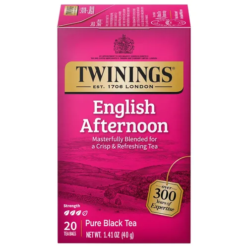 Vista 154 de Twinings Bolsas de té negro Blackcurrant Breeze envueltas individualmente, 20 unidades (paquete de 1), dulce, sabor picante, con cafeína, disfruta