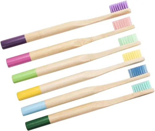 Vista 7 de Healifty Cepillo de dientes para adultos, 18 piezas, cepillo de dientes de madera, cepillo de dientes de bambú, cepillo de dientes de bambú, cepillo