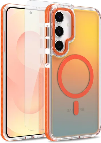 Vista 18 de Funda magnética para Google Pixel 10 Pro XL [compatible con Magsafe] [bonito diseño fluorescente de moda] a prueba de golpes, delgada, translúcida