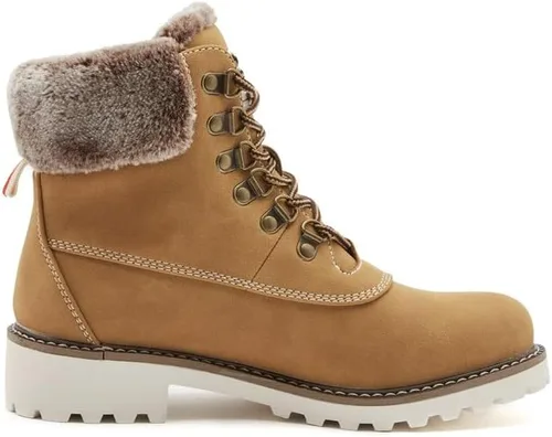 Vista 4 de COTTIMO Botas de invierno antideslizante con forro de piel para mujer