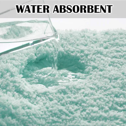 Vista 6 de Suchtale - Alfombra de baño antideslizante, tapete de baño de microfibra suave, absorbente de agua, peluda, lavable a máquina, para regadera, 16 x