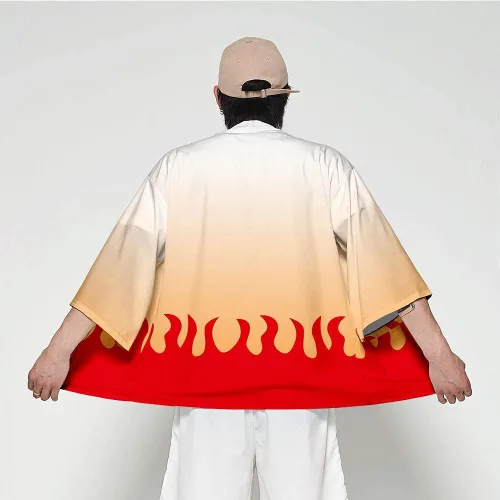 Vista 3 de Cosplay Life Demon Vanquisher Killer Hashira Kimono Disfraz japonés de alta calidad, kimono de Halloween, unisex para adultos