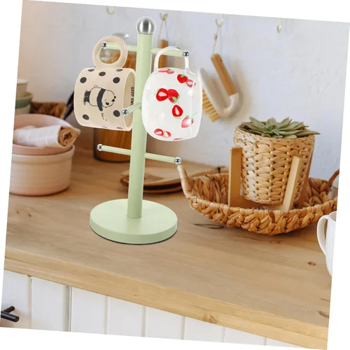 Vista 8 de Didiseaon Soporte para tazas de café, tazas de árbol, estante para tazas, soporte para tazas de té, organizador de árboles, soporte para taza