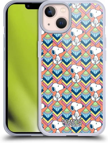 Vista 159 de Head Case Designs Snoopy Deco Dreams - Funda de gel suave con licencia oficial de Peanuts Blue Pattern compatible con Apple iPhone 7 Plus/iPhone 8