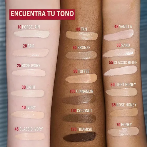 Vista 8 de Rimmel London, Corrector Multitarea, 010 Porcelana, A Prueba de Pliegues, A Prueba de Transferencia, Impermeable, Hasta 24 Horas de Duración