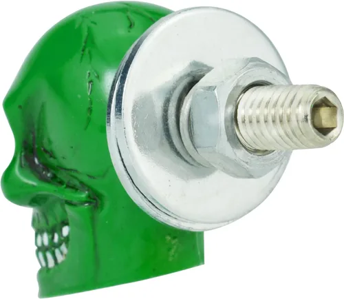 Vista 6 de Kit de tornillos de matrícula de calavera para motocicleta, tornillos de marco de etiqueta de automóvil, tuercas de montaje de repuesto para camión