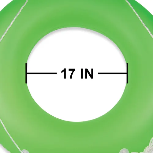 Vista 4 de Poolmaster Neon Frost - Flotador interior grande para piscina, color verde