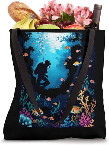 Vista 4 de Underwater Marine Tote Bag