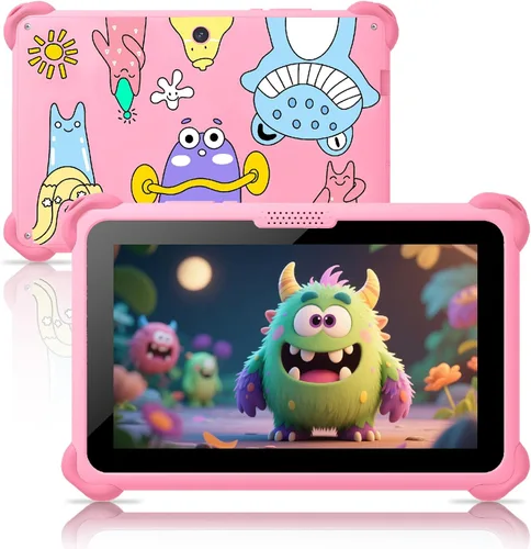 Vista 9 de Trayoo Tableta infantil de 7 pulgadas para niños de 3 a 12 años, tableta Android de 32 GB para niños pequeños con funda sólida, YouTube, Netflix
