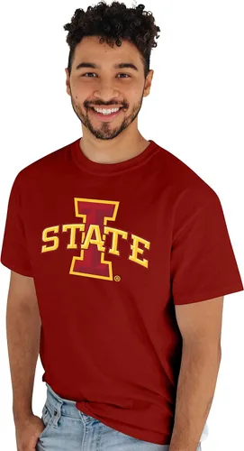 Vista 19 de Blue 84 Camiseta NCAA para hombre, icono de color del