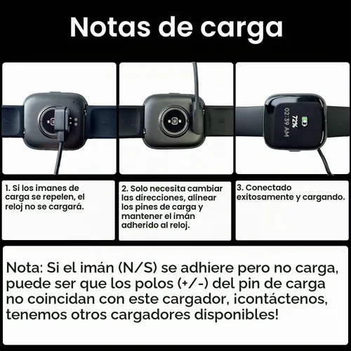 Vista 3 de Gloryfit - Cargador de reloj inteligente, cable de carga USB magnético de 0.157 pulgadas para relojes inteligentes Gloryfit con certificación