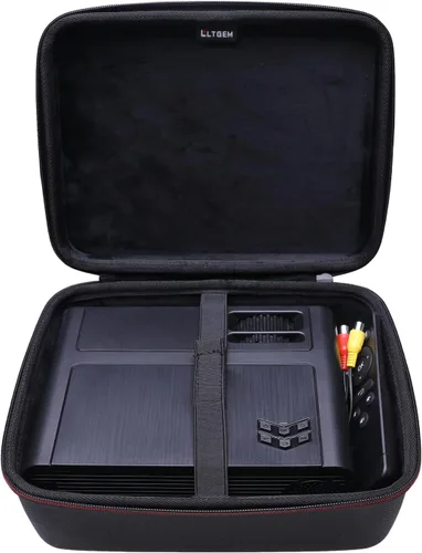 Vista 9 de LTGEM - Funda de proyector para AuKing 2026 actualizada, interior: 8.4"x7.2"x3.2" Compatible con Aurzen EAZZE D1 / TMY y la mayoría de mini