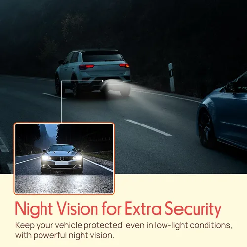 Vista 4 de Pyle - Cámara de respaldo de visión trasera para automóvil, cámara inversa compacta con líneas de escala de distancia, visión nocturna, lente