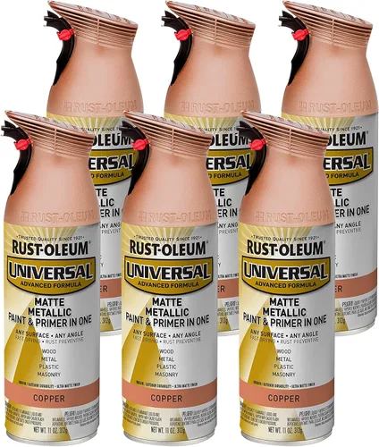 Vista 147 de Rust-Oleum Pintura en aerosol metálica universal para todas las superficies, cobre envejecido Cobre (Aged Copper)