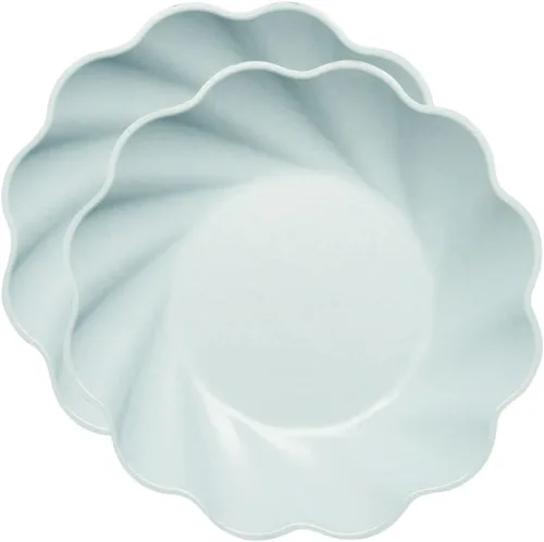 Vista 20 de Sophistiplate Platos de cena compostables ecológicos – Hecho de fibra de madera de bambú y caña de azúcar – Platos biodegradables y desechables