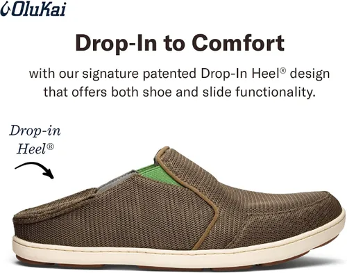 Vista 4 de Olukai - Zapatos de malla sin agujetas para hombre