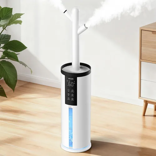 Vista 11 de Humidifier Large Room - GloryAir 6.3Gal/24L 4X Atomizers Top Fill Whose House Large Cool Mist Quite Humidifiers 1500mL/h for Home Bedroom 3000 ft²
