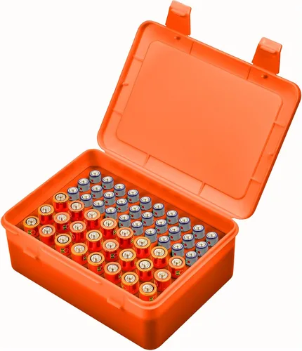 Vista 11 de ALCYON Caja Organizadora de Almacenamiento de Baterías, Estuche Soporte de Garaje para 24* AA, 30* Baterías AAA