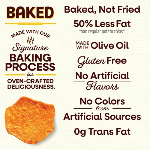 Vista 5 de Lay del horno Baked Flavored patatas fritas de barbacoa, 1.125 onza (Pack de 64)