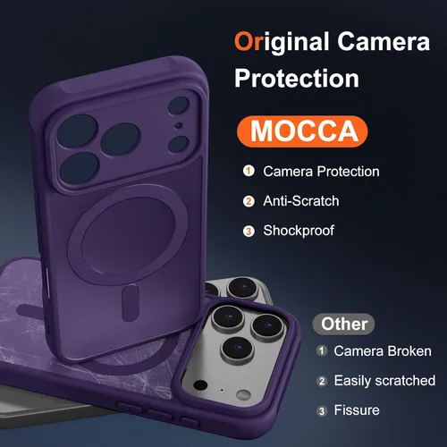 Vista 20 de MOCCA - Funda magnética resistente para iPhone XR de 6.1 pulgadas, compatible con MagSafe, funda con protección contra caídas de grado militar