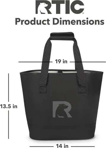 Vista 5 de Bolsa de mano ultra resistente RTIC, impermeable para playa, piscina, toalla, compras, de alta resistencia, resistente a perforaciones, pequeña