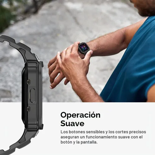 Vista 5 de amBand Compatible para Fitbit Versa 4/3/2 / Fitbit Versa Lite / Fitbit Sense 2 / Correas de Fitbit Sense con estuche, correa protectora para reloj