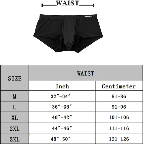 Vista 7 de ZONBAILON Men's Bulge Enhancing Brief Dual Pouch Underwear Breathable Bikinis Boxer Modal Trunk