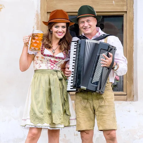 Vista 4 de 4 sombreros de Ktoberfest alemanes con plumas, sombreros bávaros para el Oktoberfest, accesorios de disfraz, fiesta de Oktoberfest, juego retro