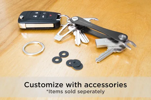 Vista 8 de KeySmart Classic - Llavero compacto con soporte y organizador (2 – 14 llaves)