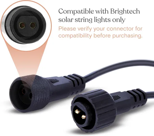 Vista 3 de Brightech Ambience Pro - Panel solar de repuesto, compatible solo con luces LED Brightech de 1 W con control remoto, luces de patio trasero y patio