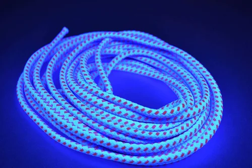 Vista 14 de Blacklight Bicolor GloLine - Cuerda luminiscente (azul-verde, 25 pies)