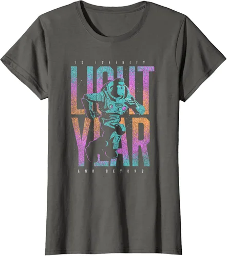 Vista 7 de Disney Pixar Lightyear Buzz Lightyear To Infinity And Beyond Camiseta, Negro