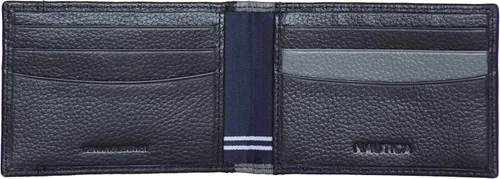 Vista 3 de Nautica Pebble Two-Tone Leather Wallet