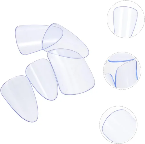 Vista 8 de Pipa Nails - Protectores de dedos, 5 unidades, accesorios ligeros de policarbonato Pipa para Guzheng, rendimiento y práctica de laúd de 0.77 x 0.54