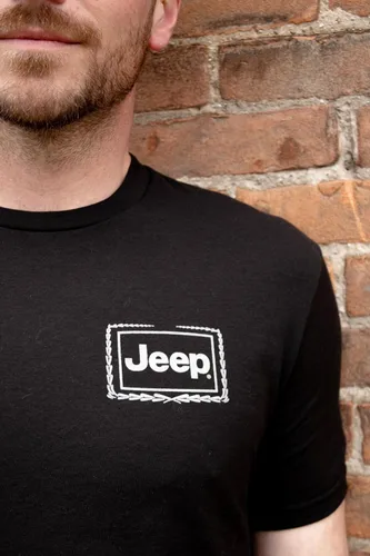 Vista 2 de Jeep Camiseta vintage Wagoneer negra para hombre