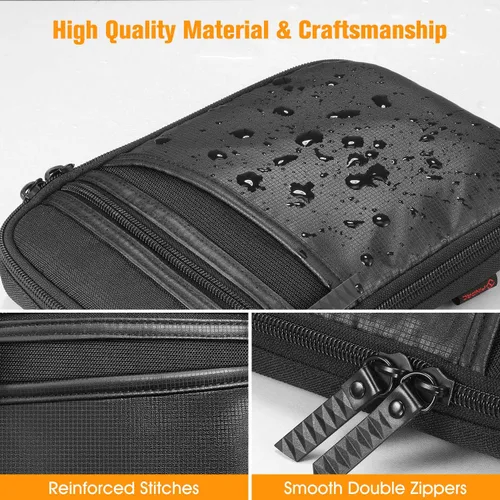 Vista 4 de FINPAC Bolsa de transporte oculta para pistola, funda suave para pistola, riñonera para cinturón para armas de fuego con funda para pistola, pistola