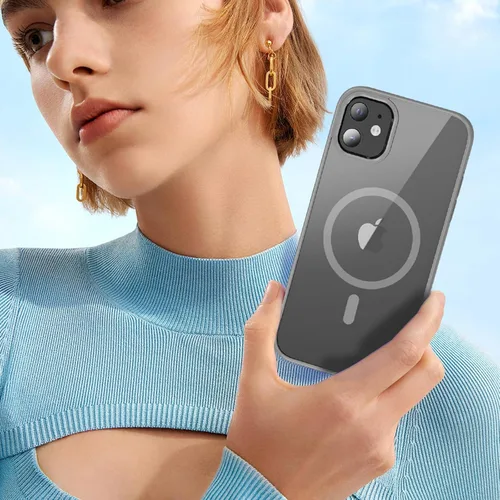 Vista 9 de Fin2feel Funda magnética para iPhone 11, con protector de pantalla de vidrio templado, [compatible con MagSafe], protección militar contra caídas a