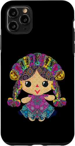 Vista 12 de iPhone 15 muñeca mexicana, maria, mazahua arte huichol, lele, caso