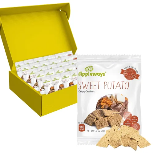 Vista 16 de Appleways Galletas de queso cheddar, patatas fritas de queso totalmente naturales envueltas individualmente, aperitivo de queso certificado Kosher
