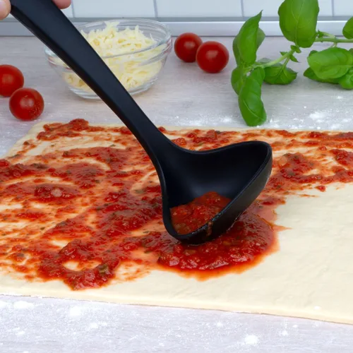 Vista 2 de LURCH Smart Tool UV ProTech Sauce Ladle Surface Finish Silicone with Nylon Core Black