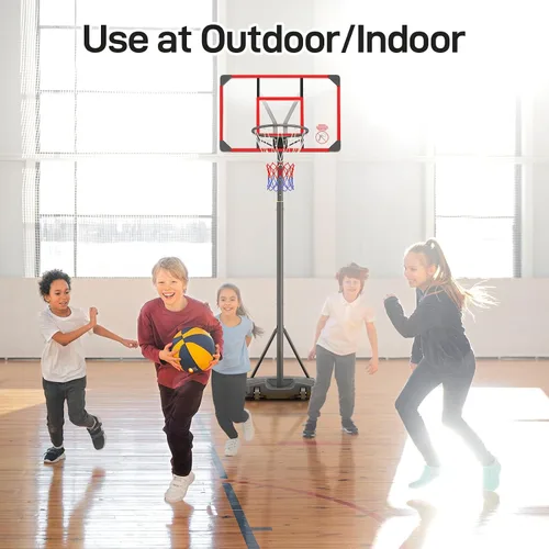 Vista 12 de Yohood Kids Basketball Hoop Outdoor 4.82-8.53ft Adjustable, Portable Basketball Hoops & Goals for Kids/Teenagers/Youth in Backyard/Driveway/Indoor