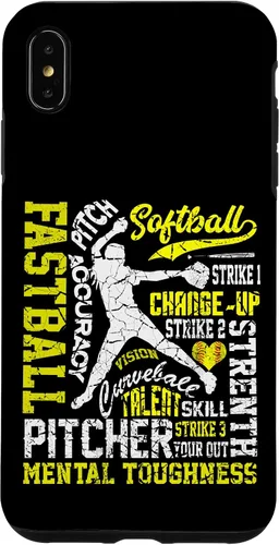 Vista 11 de Distressed Look Softball Pitcher Best Traits for Teen Girls Case for iPhone 17