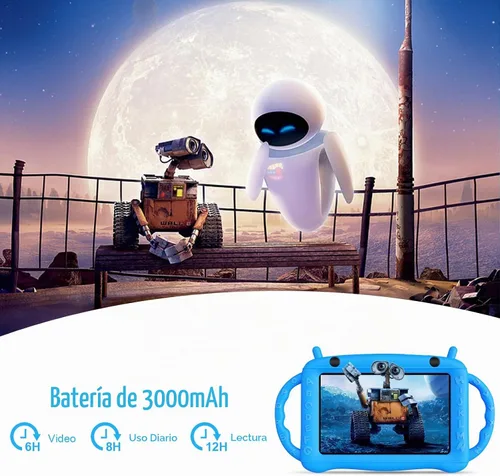 Vista 6 de Tableta para niños de 7 pulgadas, tableta para niños de 3 a 7 años, tableta de aprendizaje educativo Android 12, 2 GB de RAM+32 GB de ROM, control