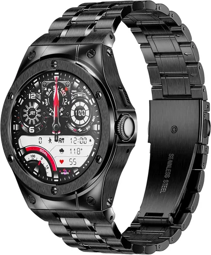 Vista 15 de SUPLINK Stainless Steel Case and Bands Compatible with Google Pixel Watch 1/2/ 3 Band 41mm Men, Metal Strap Protective Bumper for Pixel Watch 3 45mm