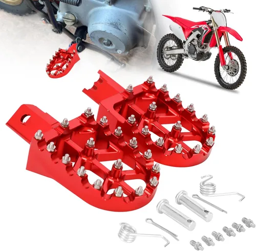 Vista 9 de AnXin Reposapiés de Motocicleta Universal CNC para CRF XR CR 50-125cc CT200U Mini Bike SSR Apollo RFZ TaoTao Lifan Kayo Coolster Pit Bike - Negro