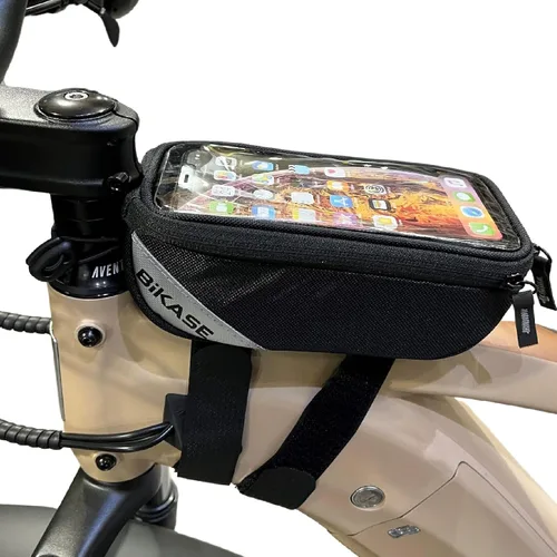 Vista 2 de BiKase Funda rígida para teléfono para bicicleta, accesorios para bicicleta, nunca se deforma/impermeable, soporte para teléfono de bicicleta