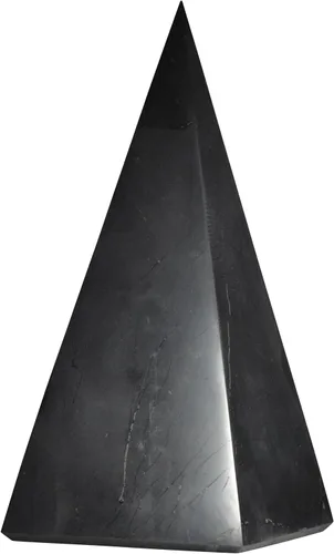 Vista 20 de Shungite World Auténtica pirámide de shungita alta pulida de 1.18 pulgadas / 1.18 pulgadas, cristal curativo natural de chakras, pirámide negra