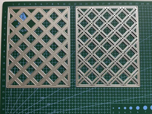 Vista 6 de Plantillas para corte de metal con fondos 3D, plantillas metálicas de marco para álbumes de recortes, herramientas de manualidades, plantilla